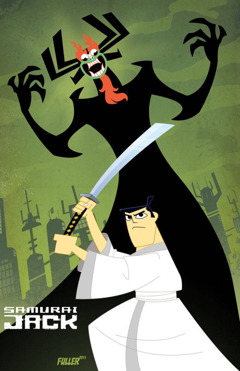 Aku Behind Jack Samurai Jack Wallpaper