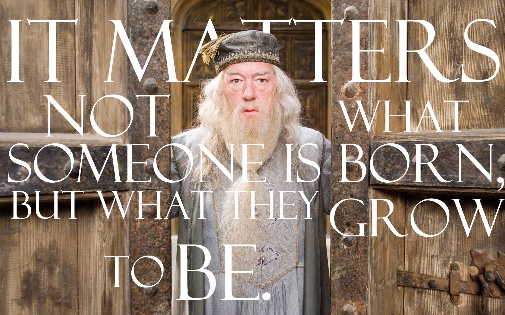 Albus Dumbledore Inspirational Quote Wallpaper