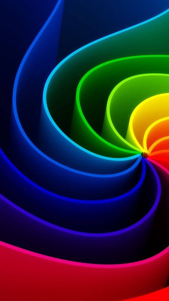 Alcatel Rainbow Spiral Wallpaper