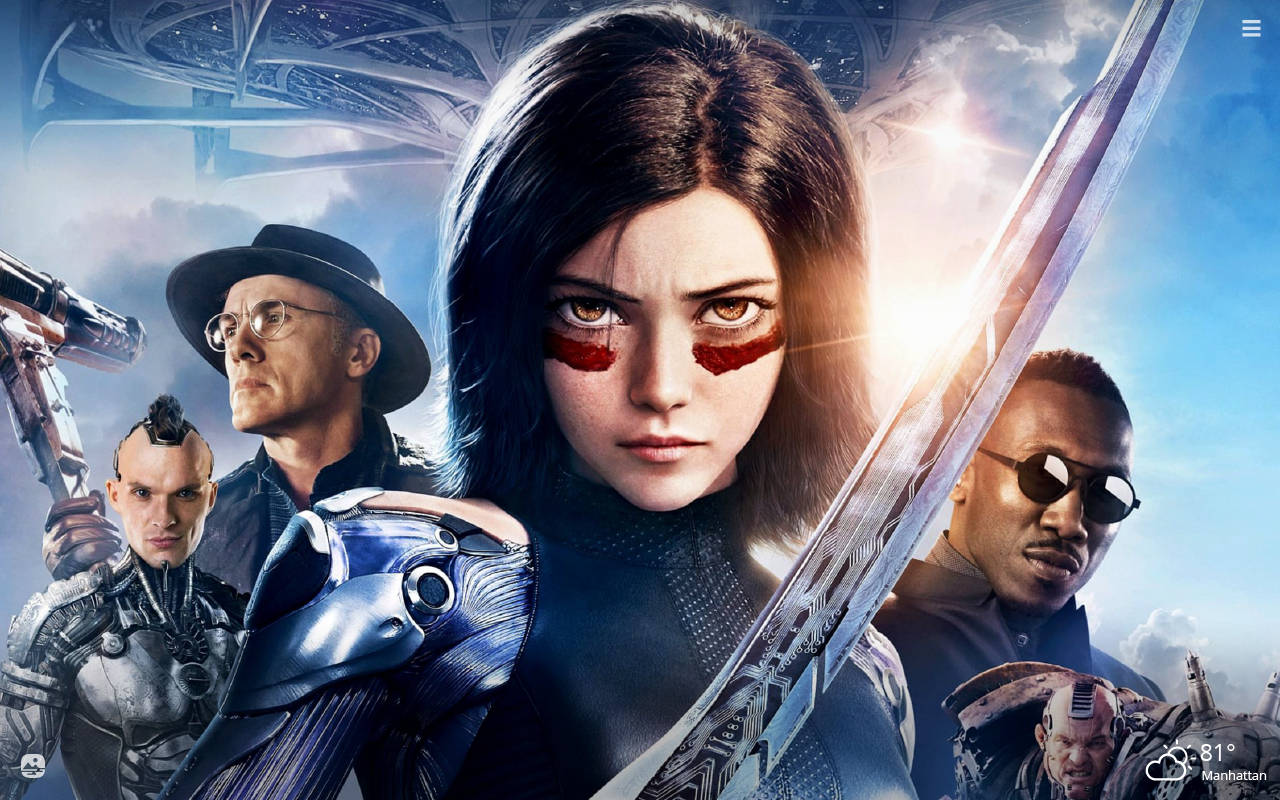 Alita Wields The Damascus Blade For Battle Wallpaper