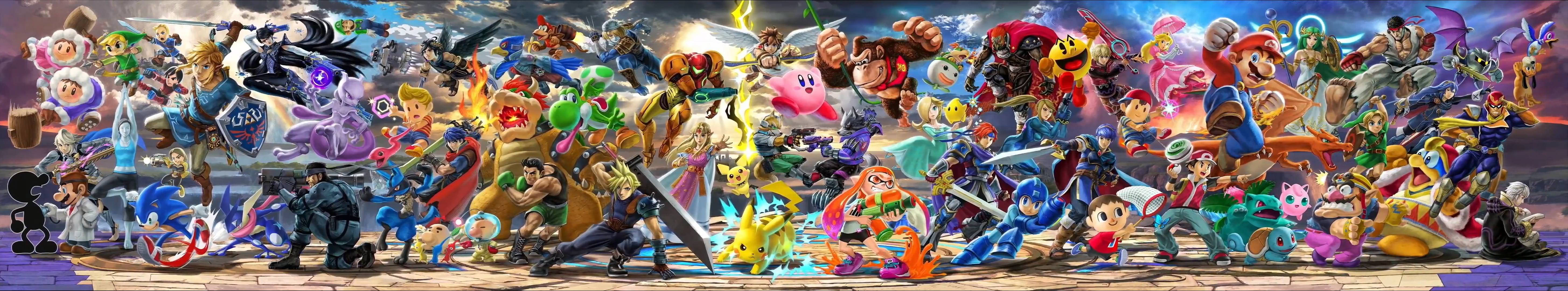 All Your Favourite Heroes Unite In Super Smash Bros Ultimate Wallpaper