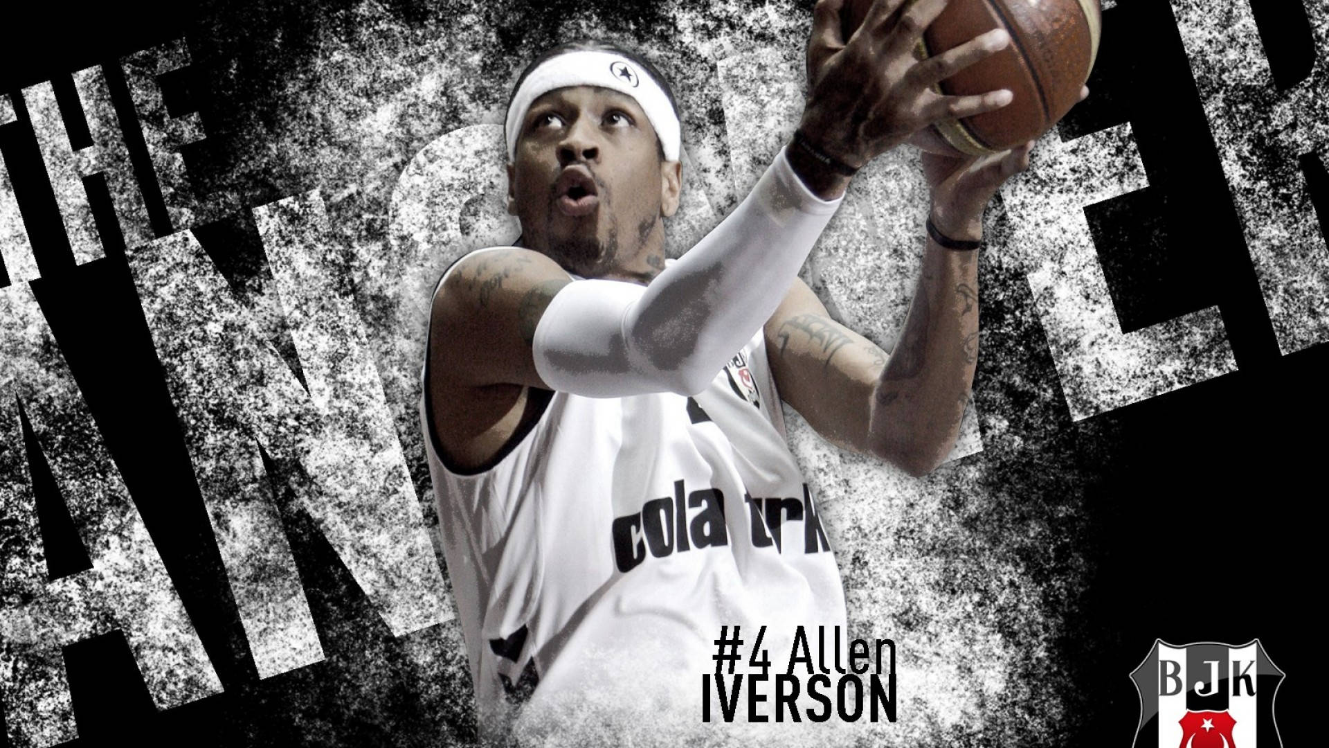 Allen Iverson Holding Ball Two Hands Wallpaper