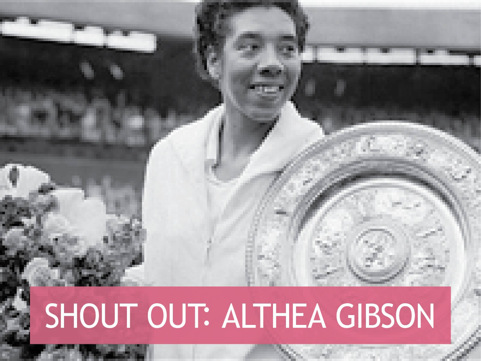 Althea Gibson Receiving Award Wallpaper