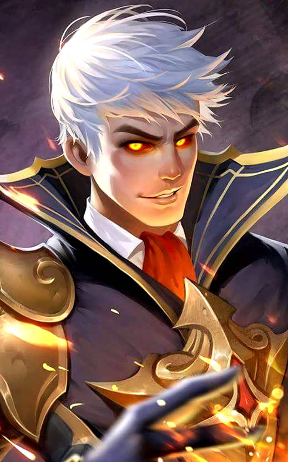 Alucard Hd Fiery Inferno Mobile Legends Skin Wallpaper