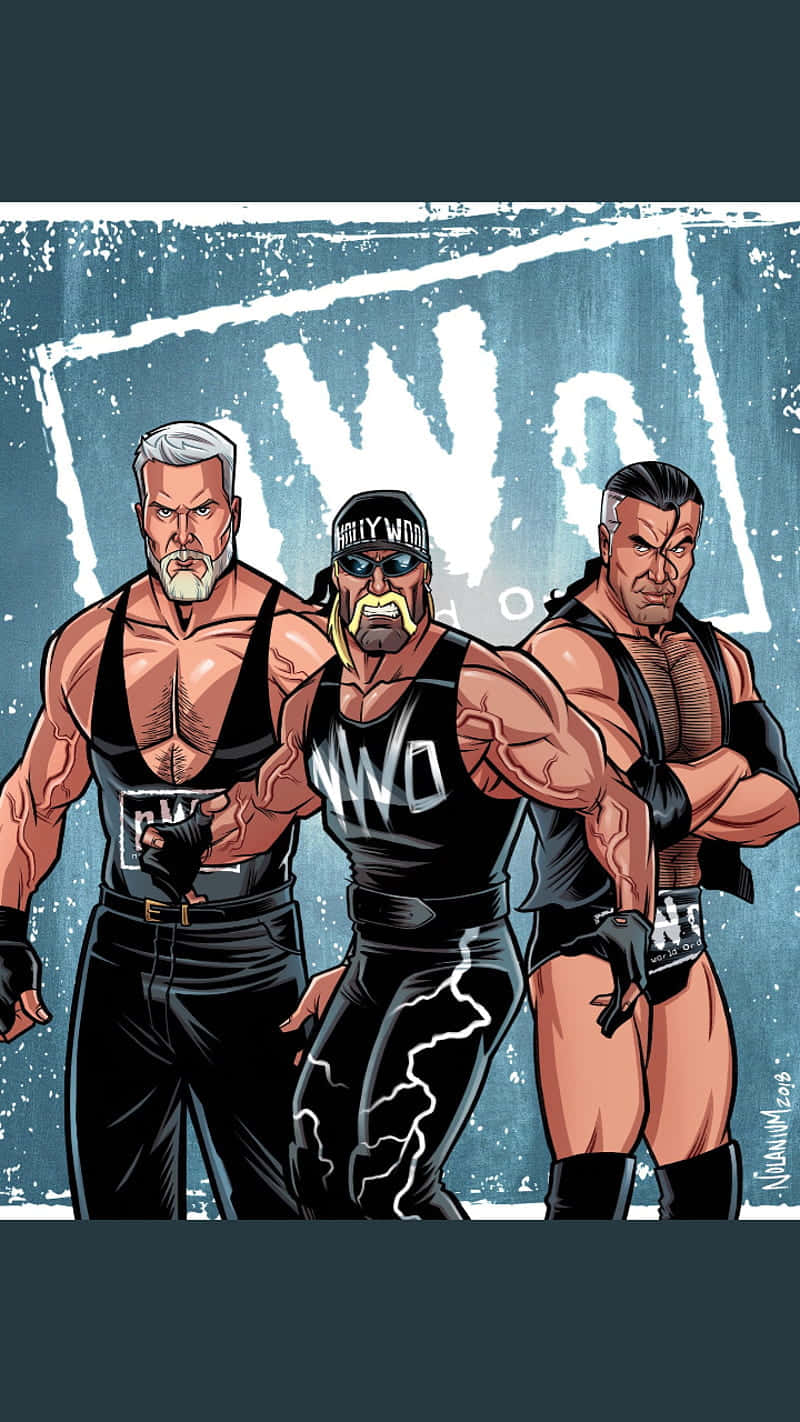 Amazing Digital Art Drawing Of Kevin Nash And Nwo Wallpaper