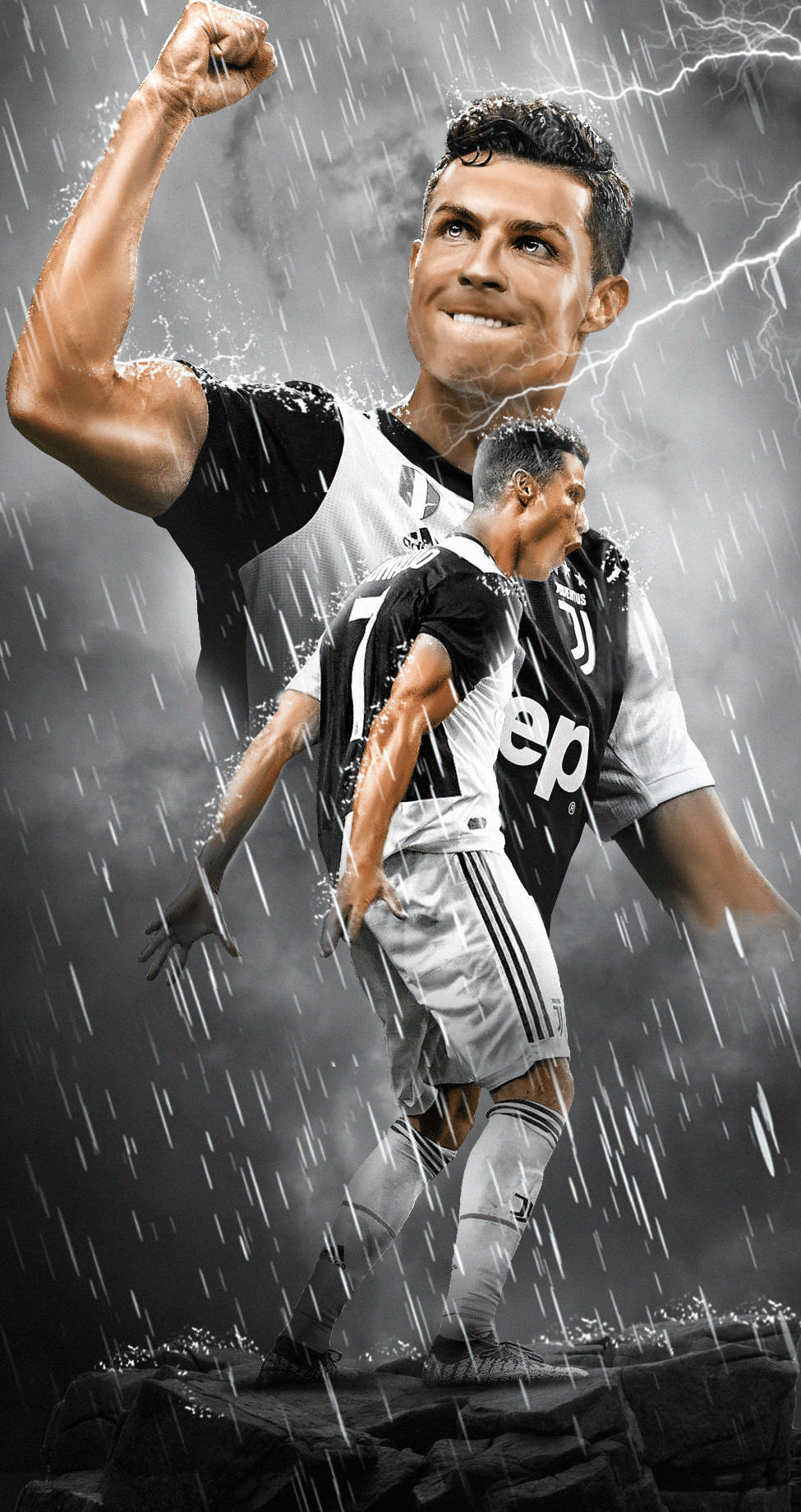 Amazing Juventus Team Member Ronaldo Iphone Wallpaper