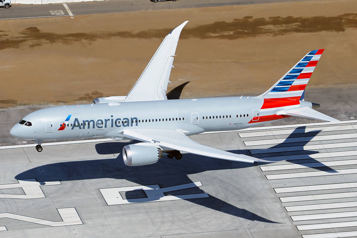 American Airlines Aircraft In Runway Wallpaper