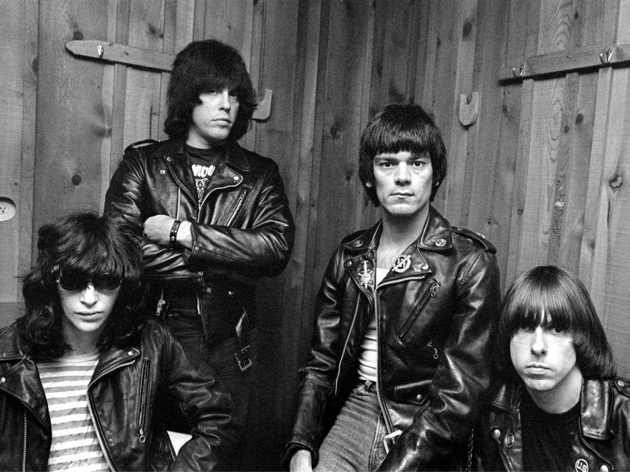 American Punk Group Ramones New York 1979 Photograph Wallpaper