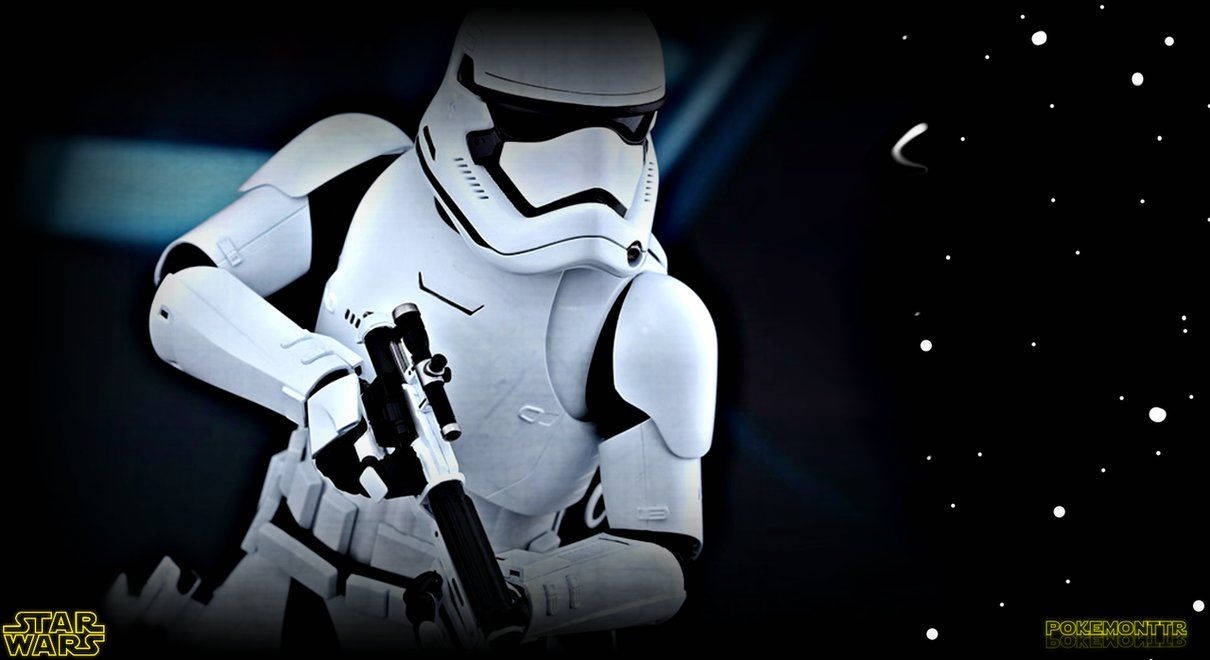 An Imperial Stormtrooper Steps Into Battle Wallpaper