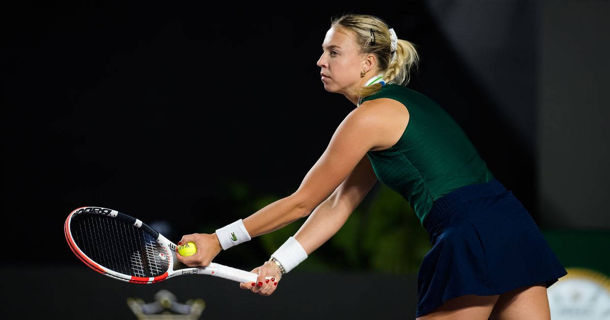 Anett Kontaveit Ready To Serve Wallpaper