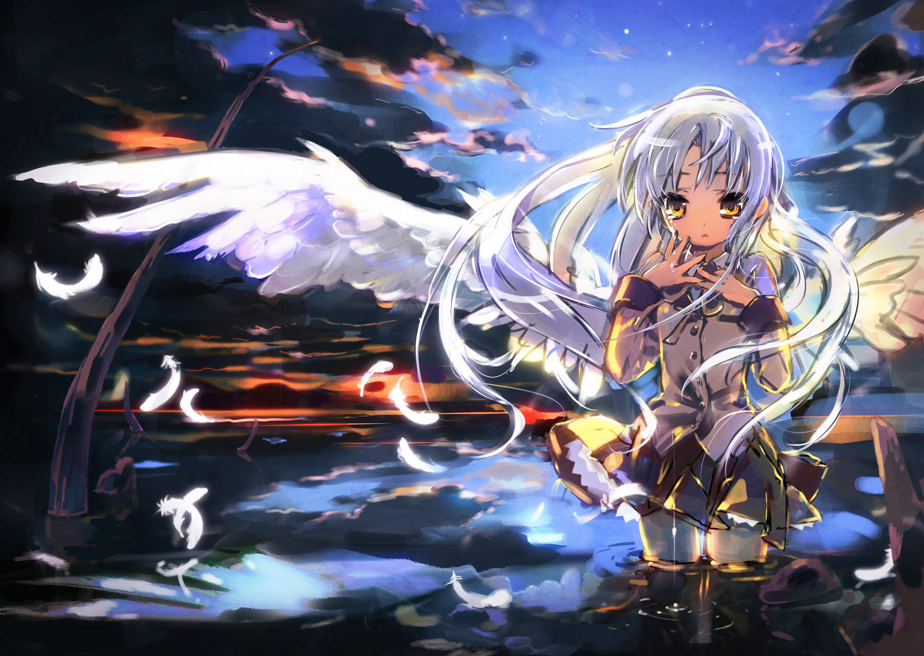 Angel Beats In Lake Wallpaper