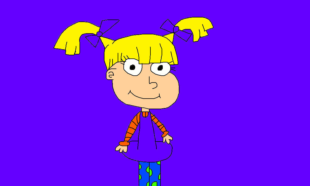 Angelica Pickles Blue Violet Cartoon Wallpaper