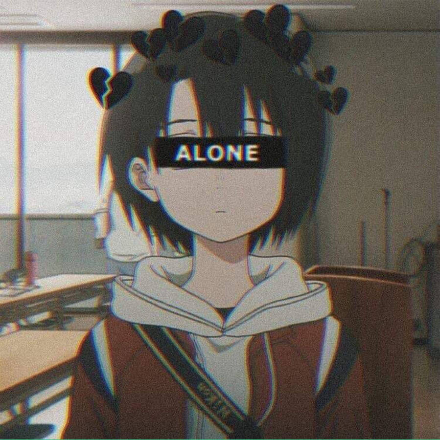 Anime Girl Alone Eyes Instagram Pfp Wallpaper