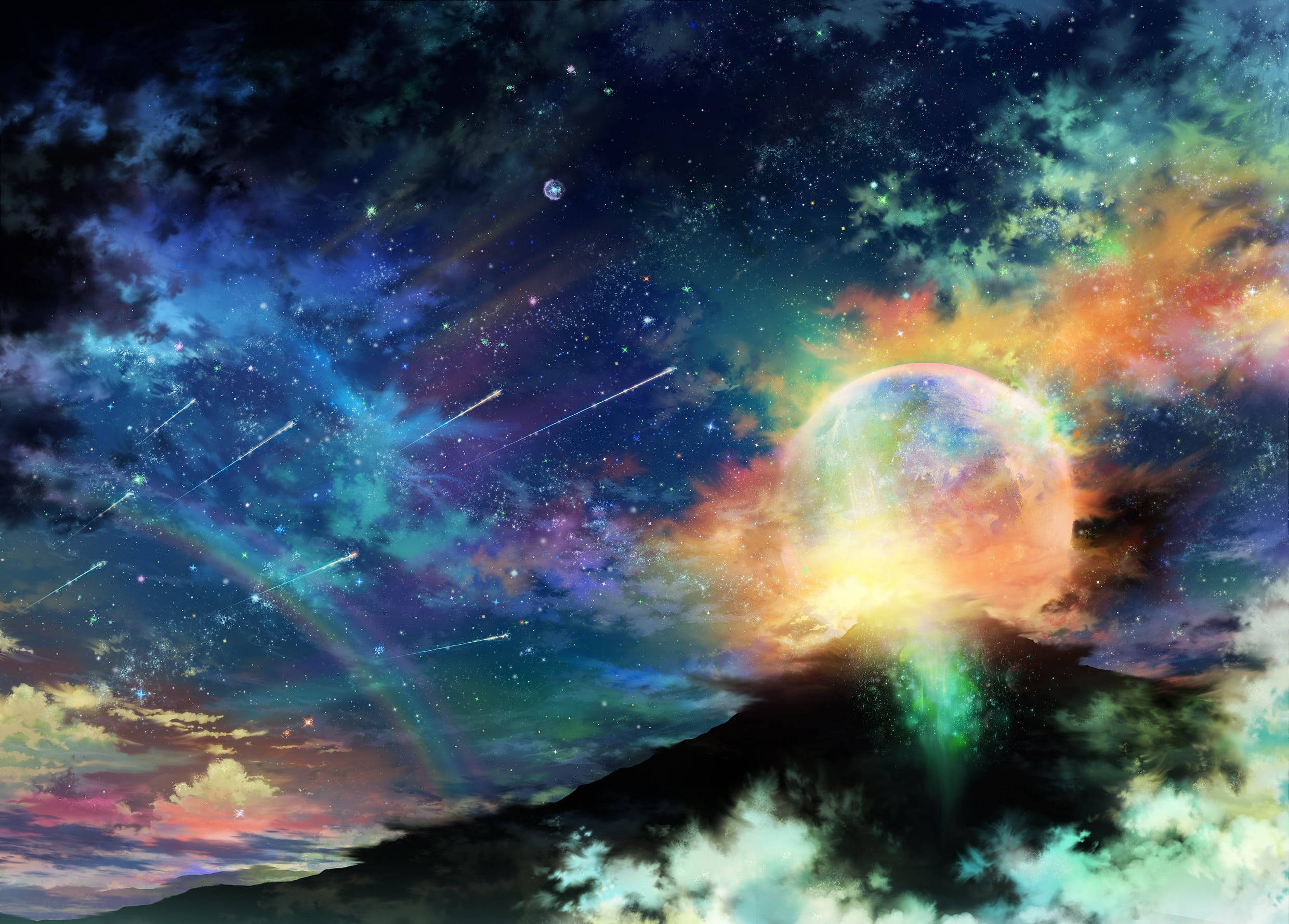 Anime Planet Rainbows Wallpaper