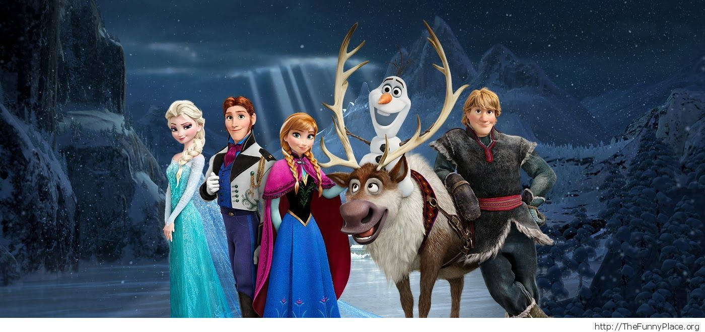 Anna, Elsa, Kristoff And Olaf Go On An Epic Adventure Wallpaper