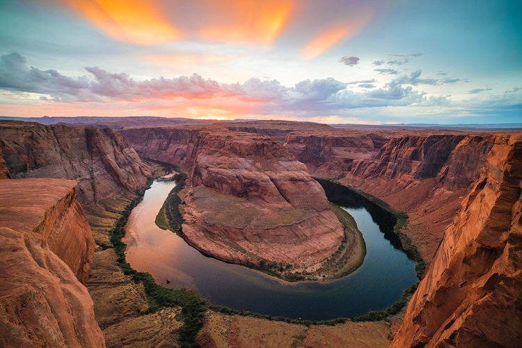 Antelope Canyon Horseshoe Bend Sunrise Wallpaper