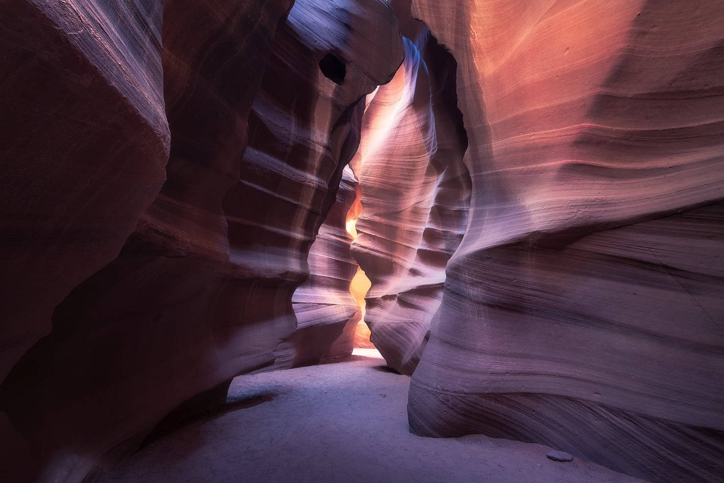 Antelope Canyon Purple Shade Wallpaper