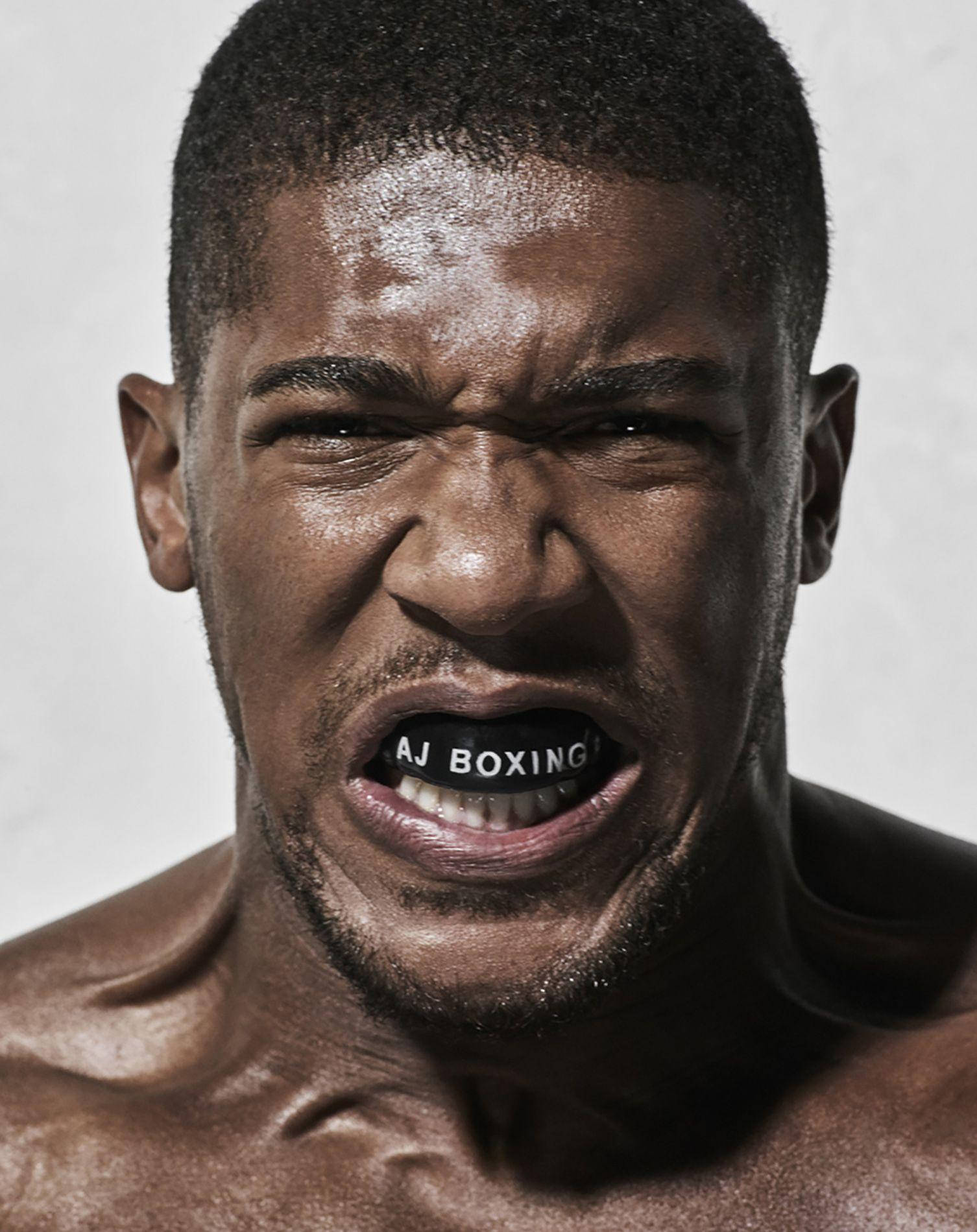 Anthony Joshua Aj Boxing Mouthguard Wallpaper