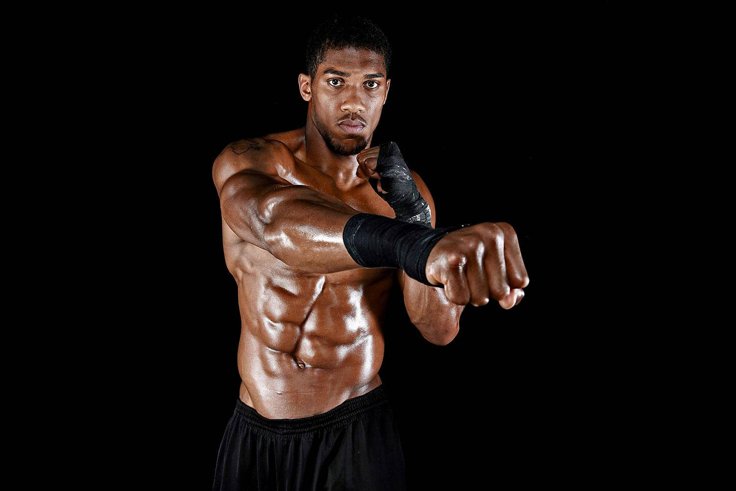 Anthony Joshua Right Fist Forward Wallpaper