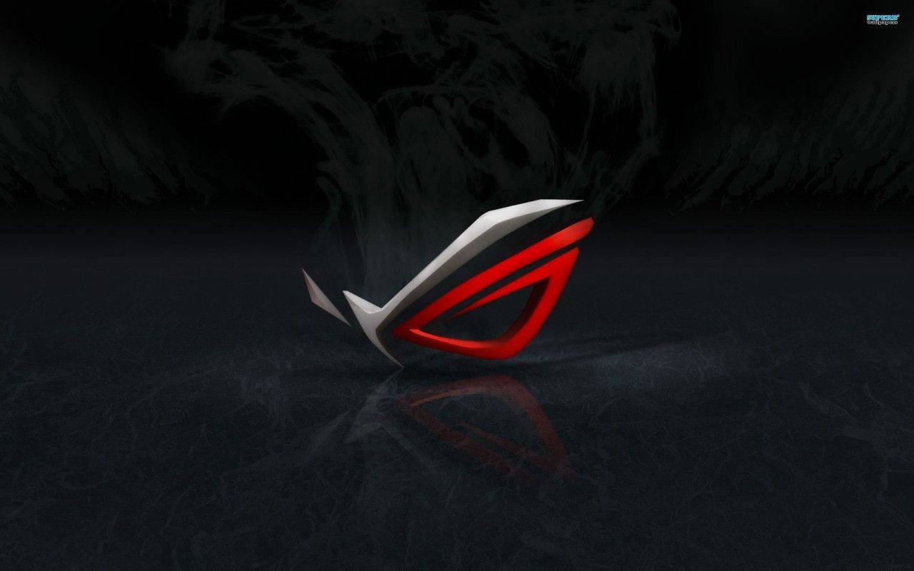 Asus Rog On Black Background Wallpaper