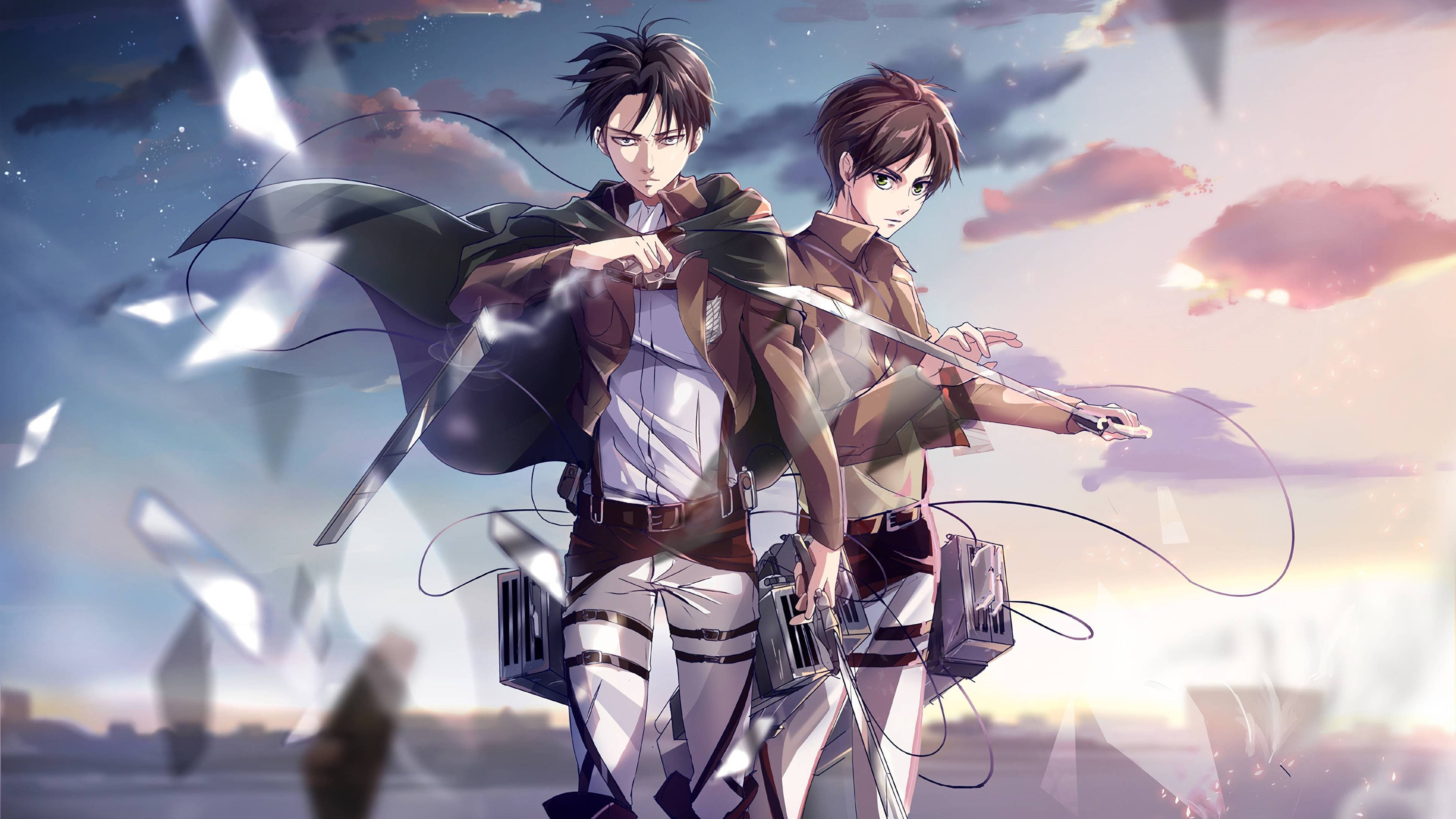 Attack On Titans 4k Eren Yeager Broken Glass Wallpaper