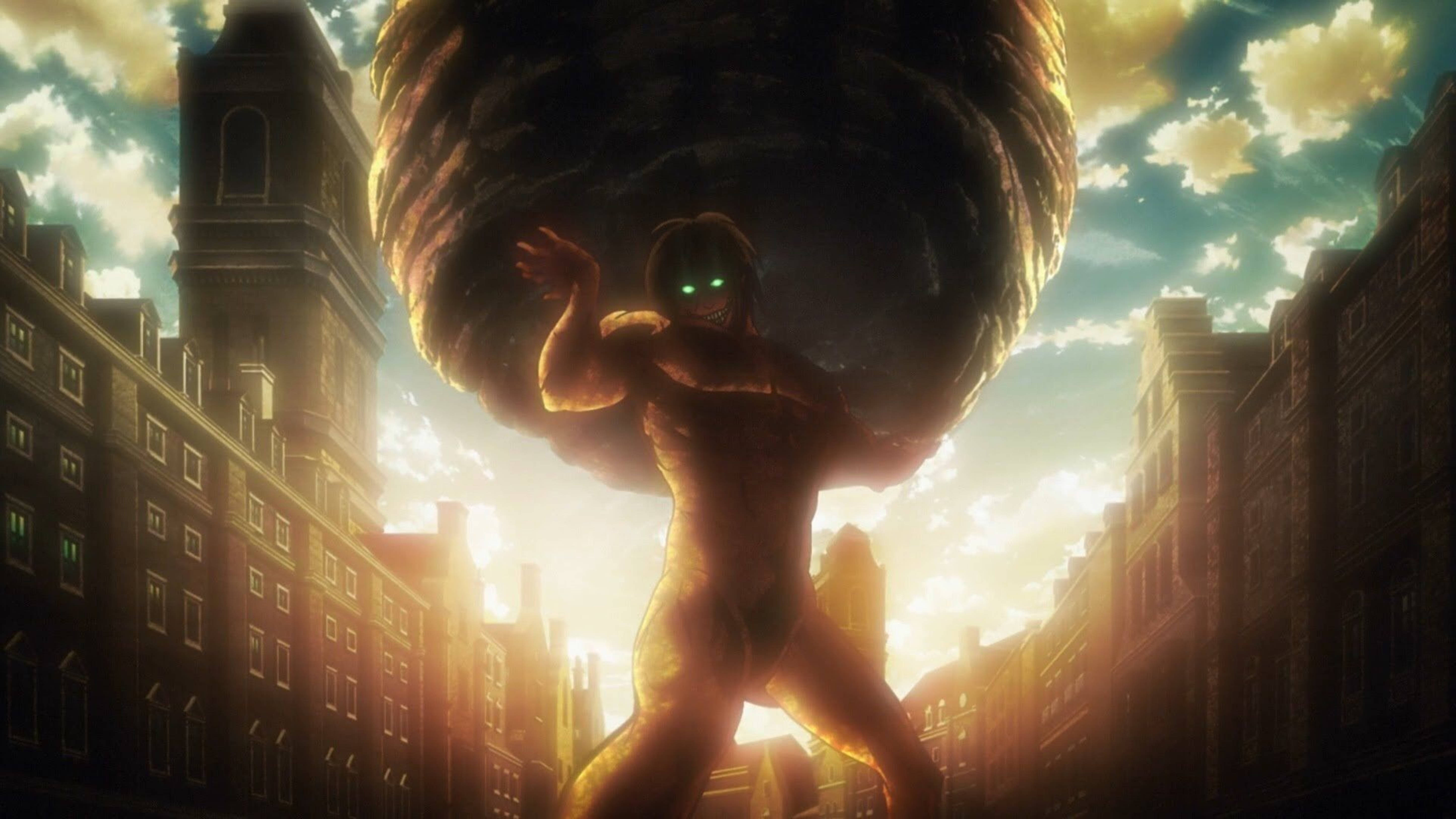 Attack On Titans 4k Rock Boulder Wallpaper