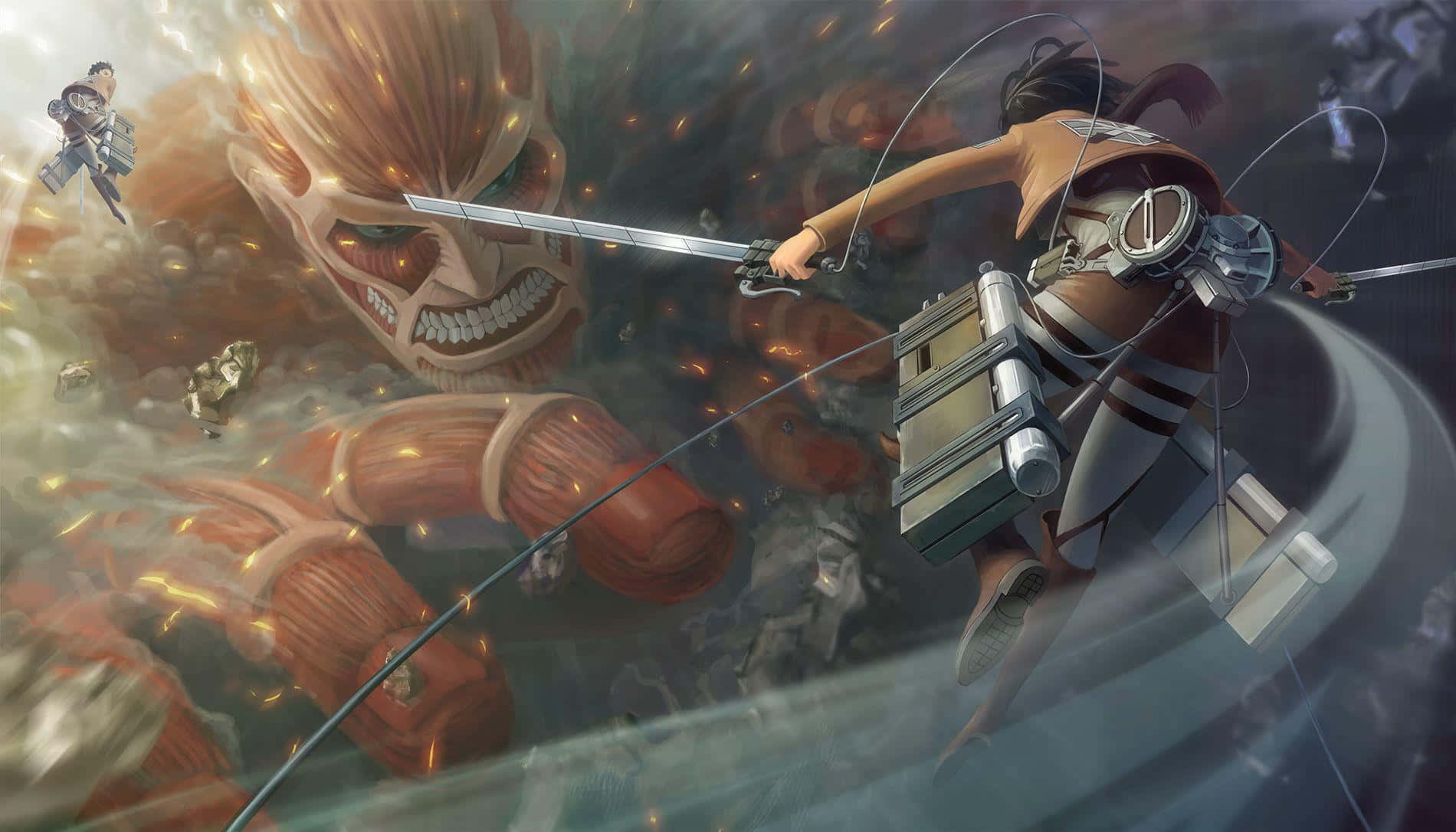 Attackon Titan Epic Battle Wallpaper