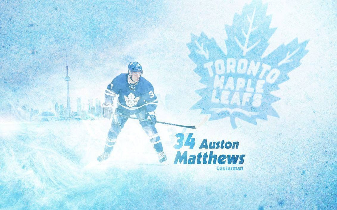 Auston Matthews Graphic Design Wallpaper