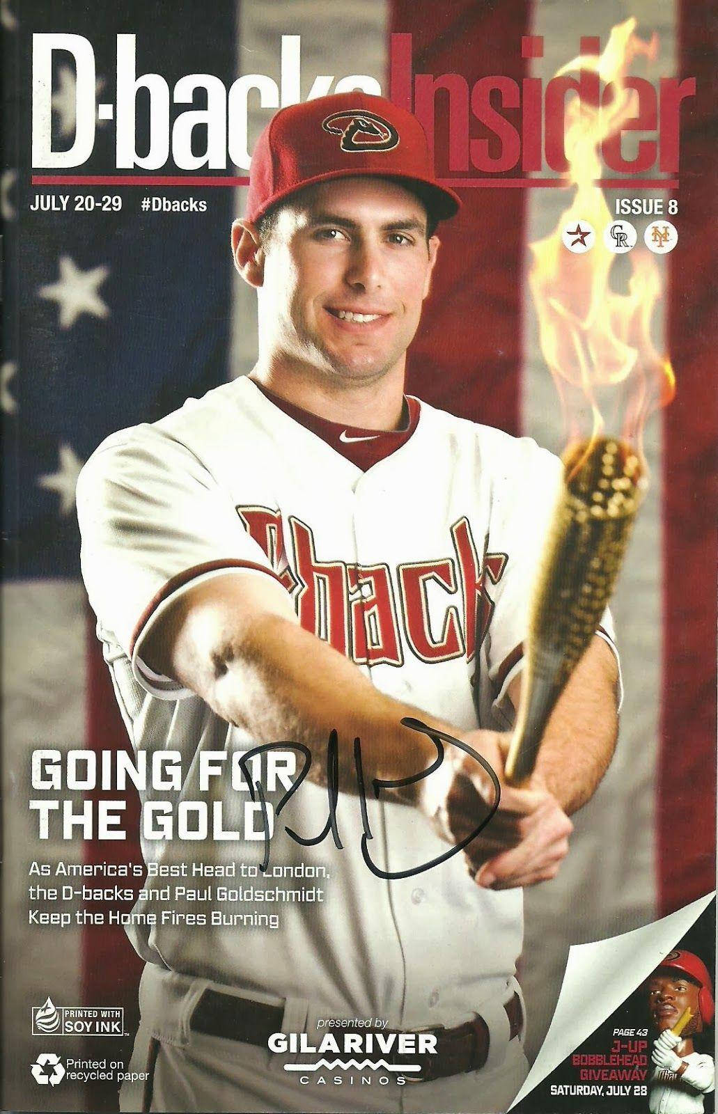 Autograph Paul Goldschmidt Magazine Cover Wallpaper