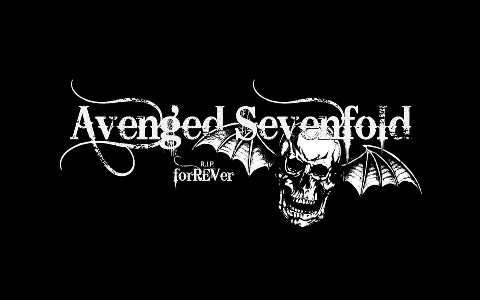 Avenged Sevenfold Logo On A Black Background Wallpaper