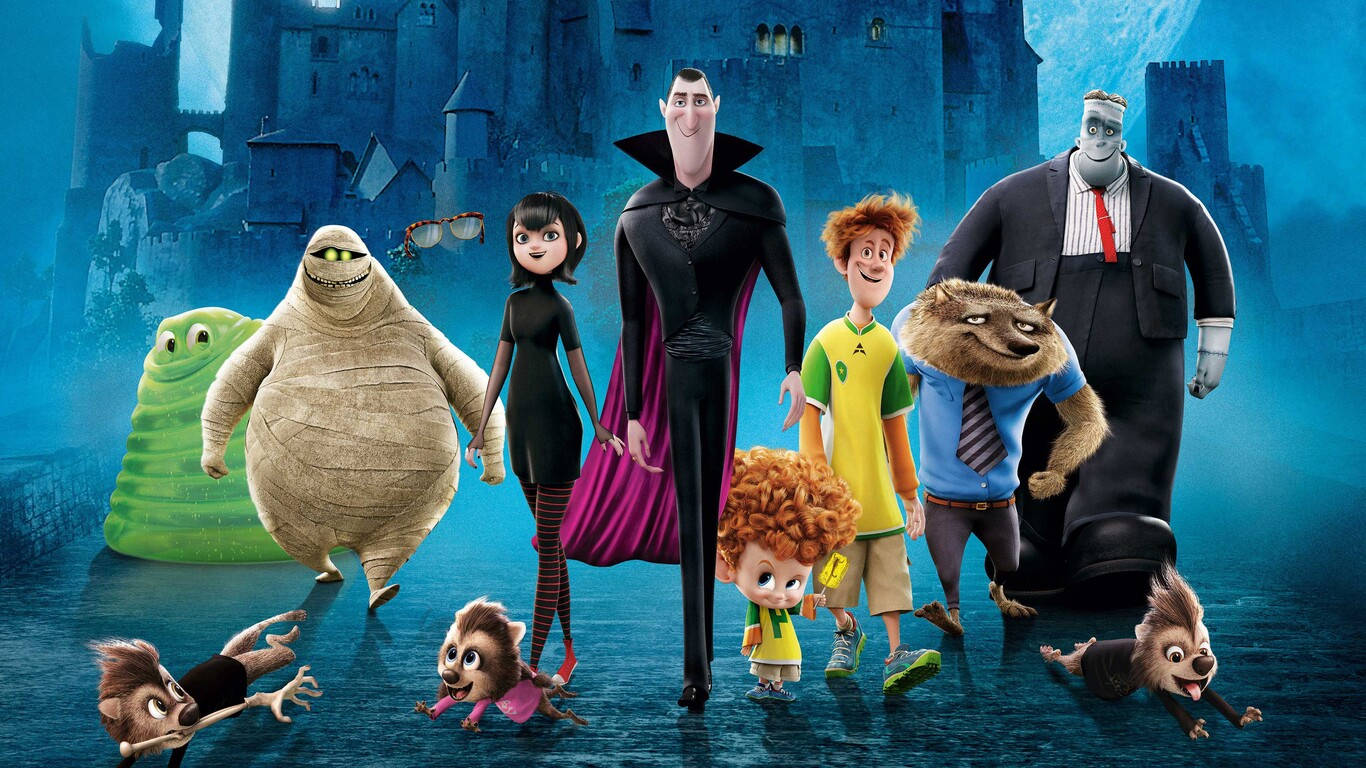 Awesome Hotel Transylvania 2 Characters Walking Wallpaper