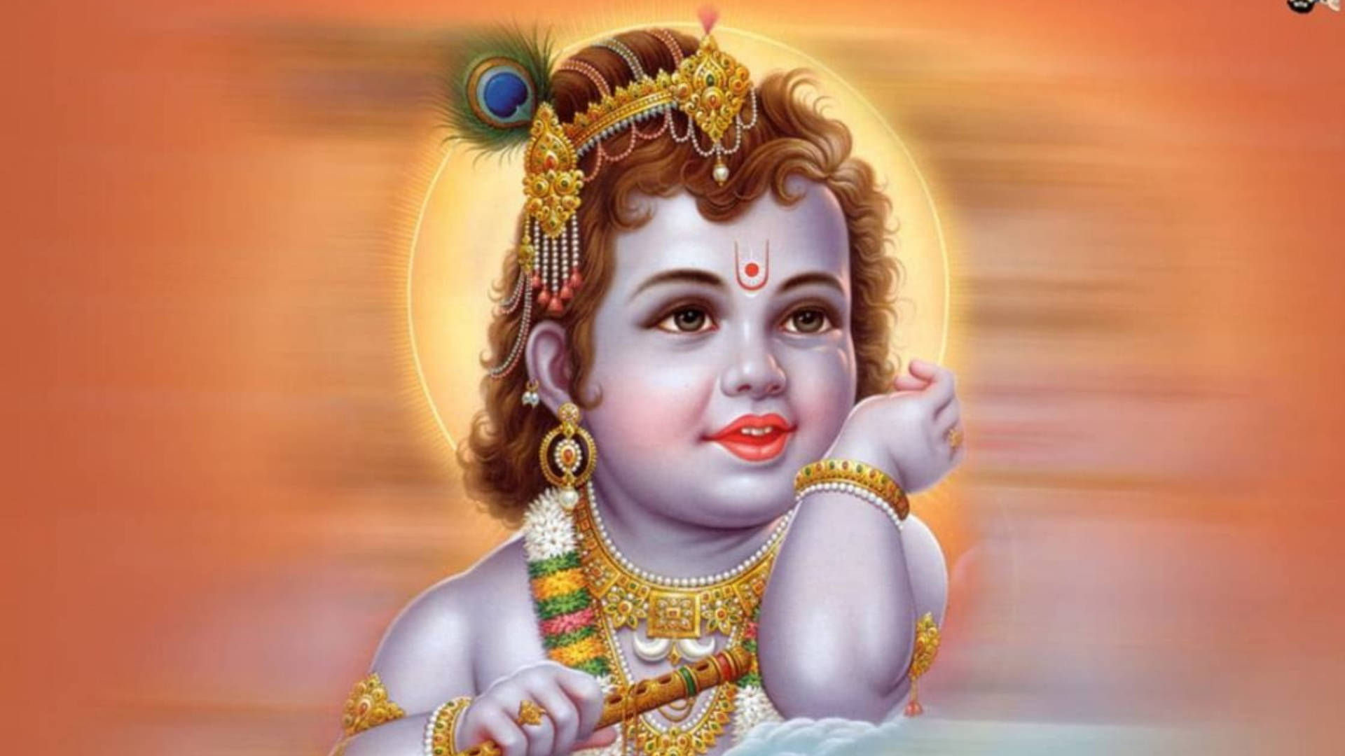 Baby Hindu God Krishna Wallpaper