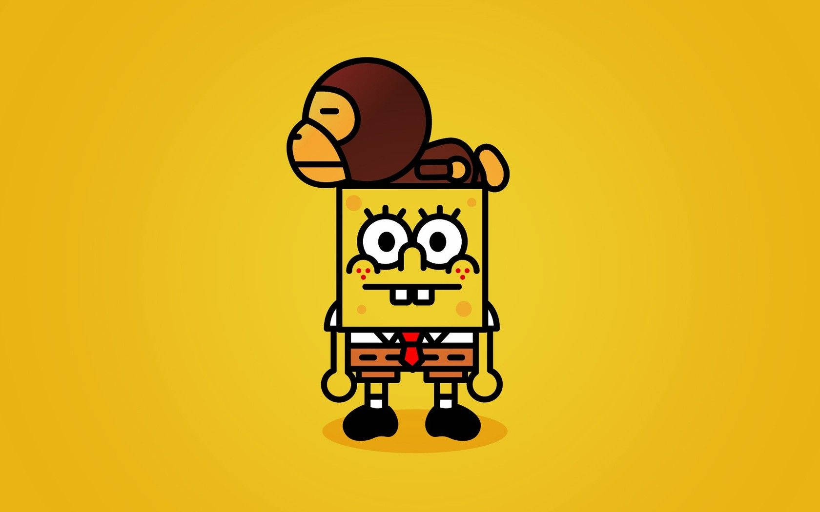 Baby Milo From The Bape X Spongebob Collection Wallpaper