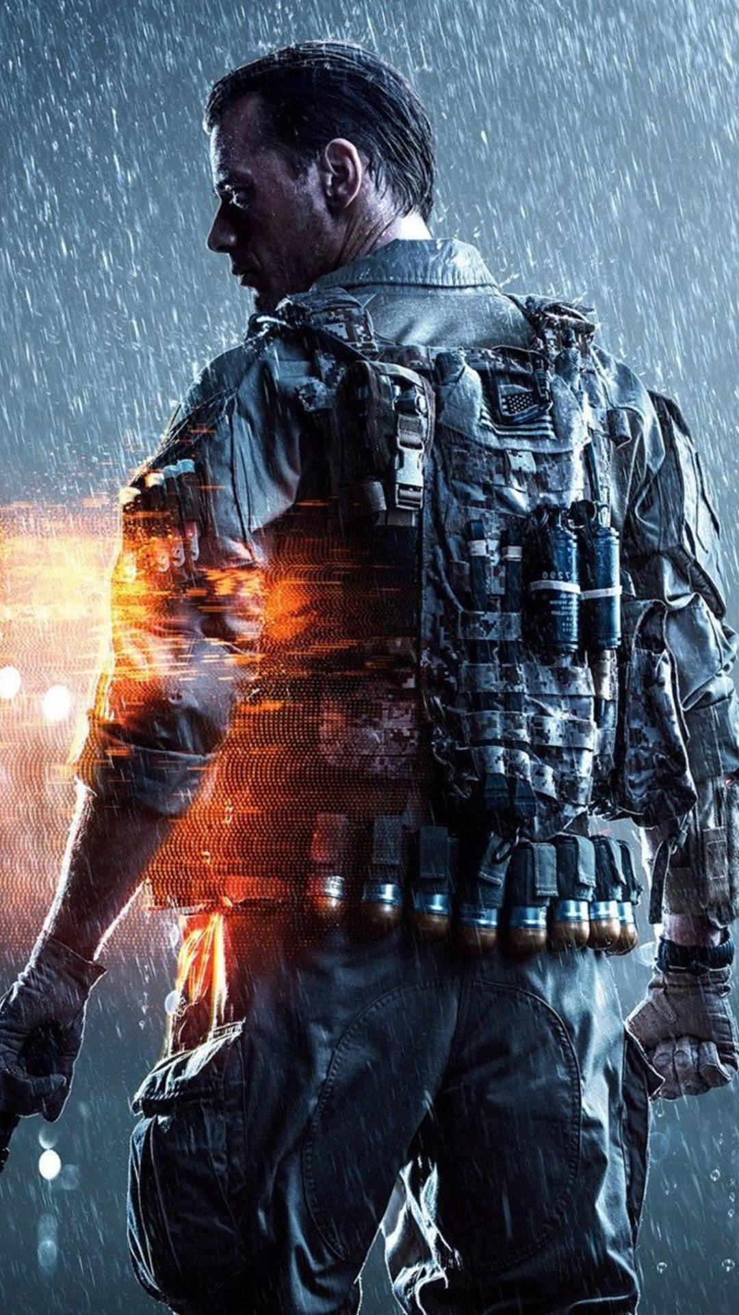 Back Of Sergeant Battlefield 4 Phone Wallpaper