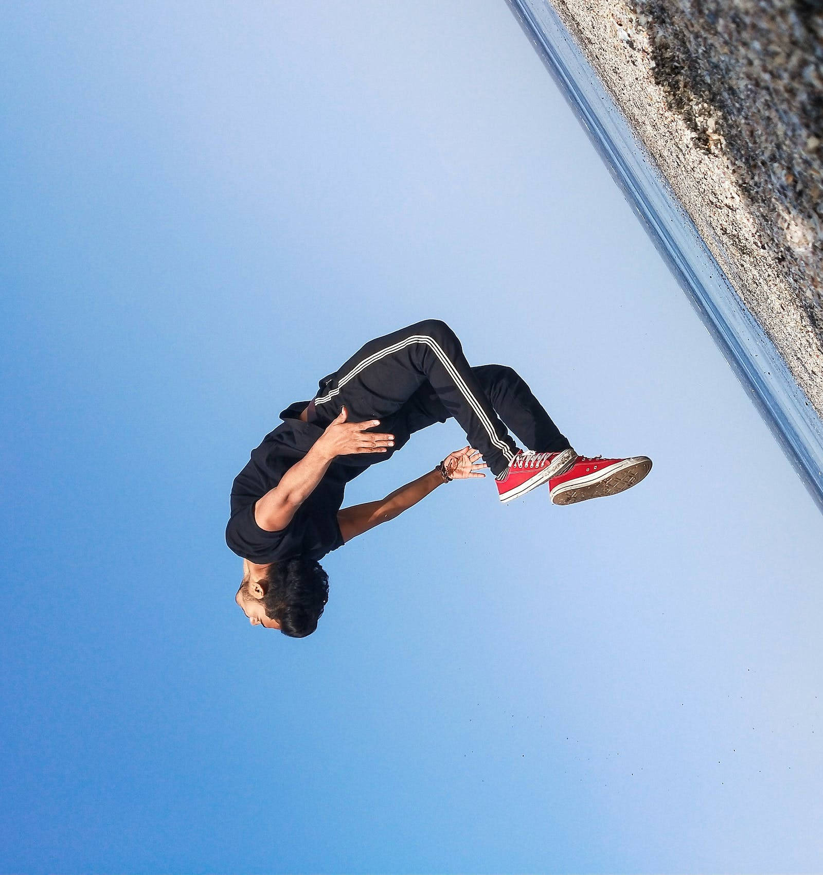 Backflip Beach Jumping Wallpaper