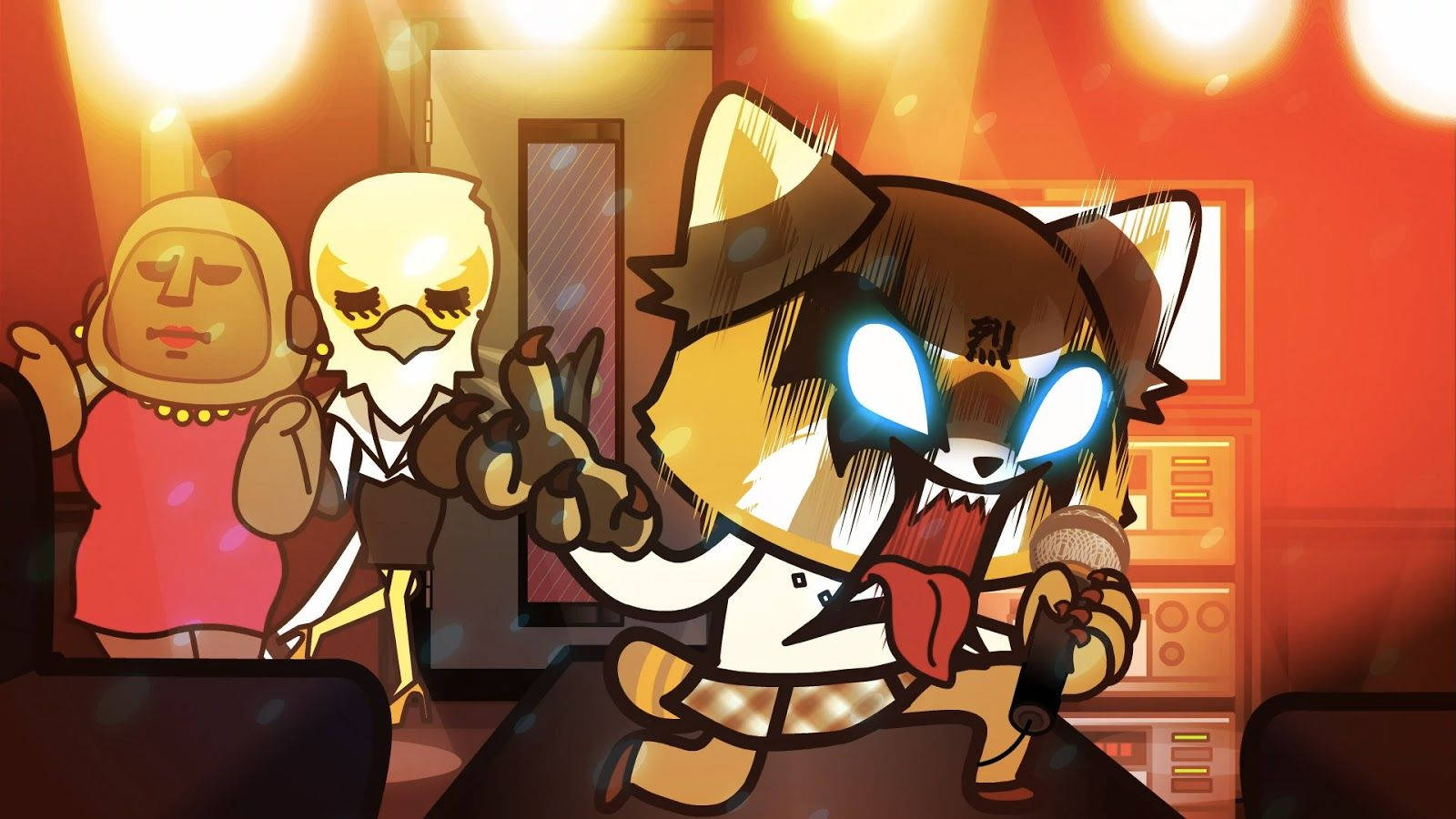 Badass Aggretsuko And Friends Wallpaper