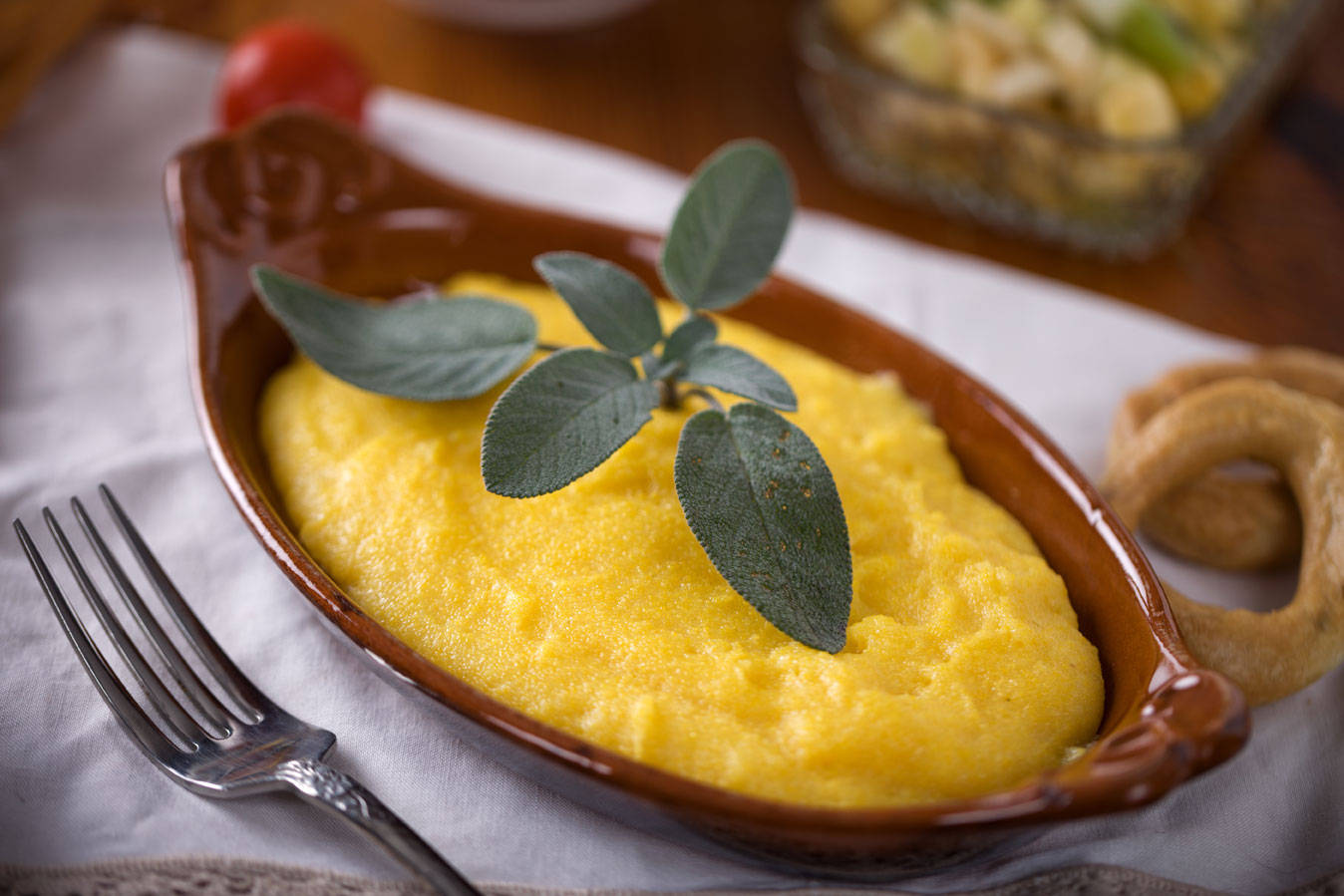 Baked Polenta Cornmeal Wallpaper