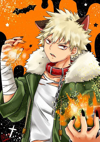 Bakugou With Cat Ears Wallpaper