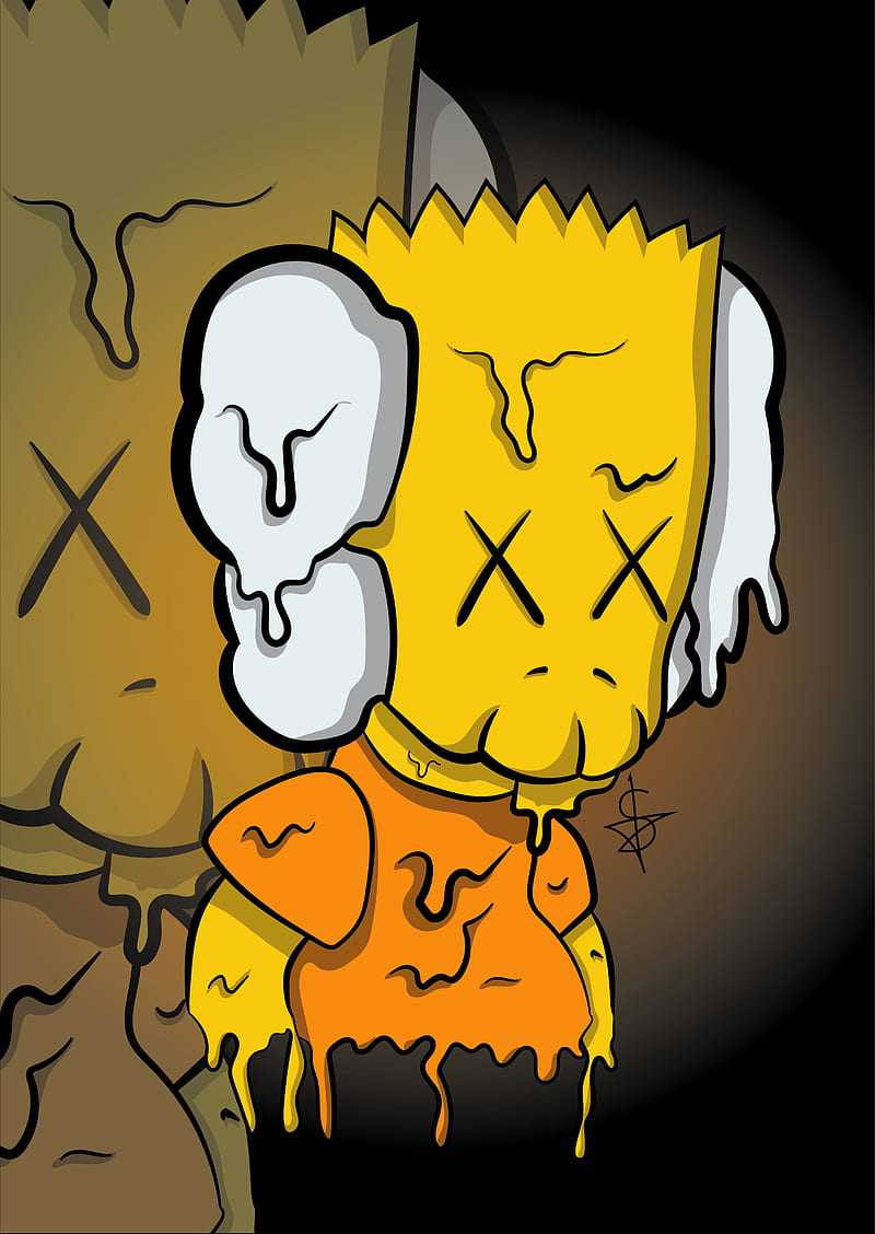 Bart Kimpson Kaws Pc Wallpaper