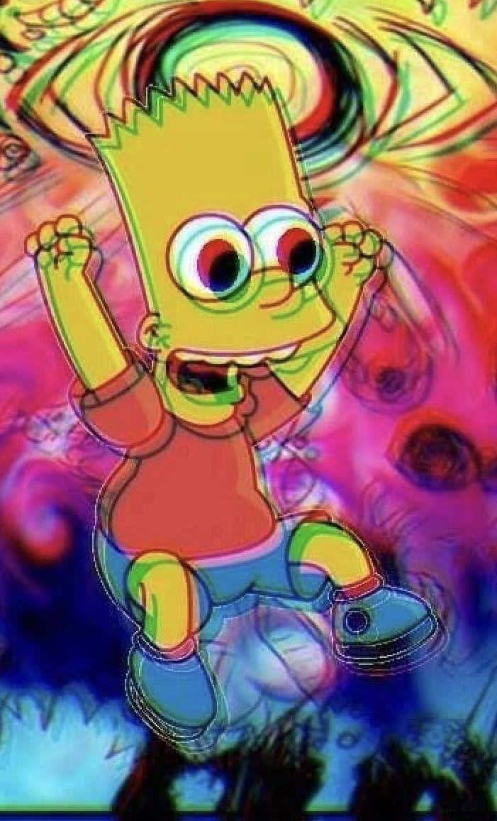 Bart Simpson Feeling High Wallpaper