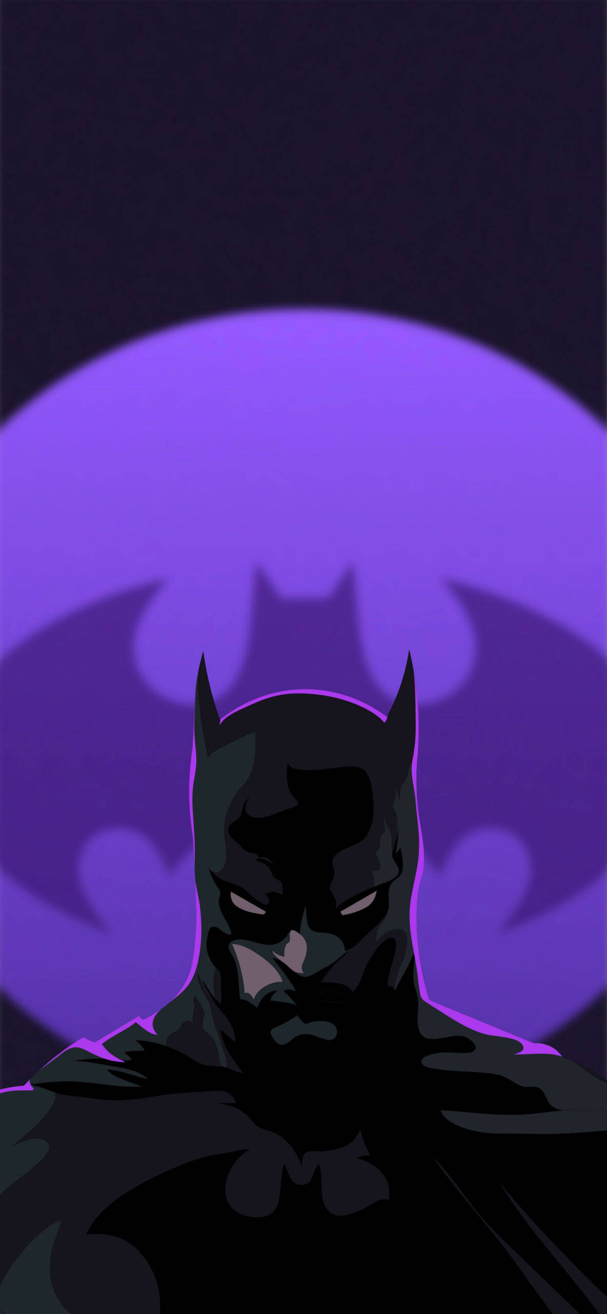 Batman Abstract Dark Purple And Black Wallpaper