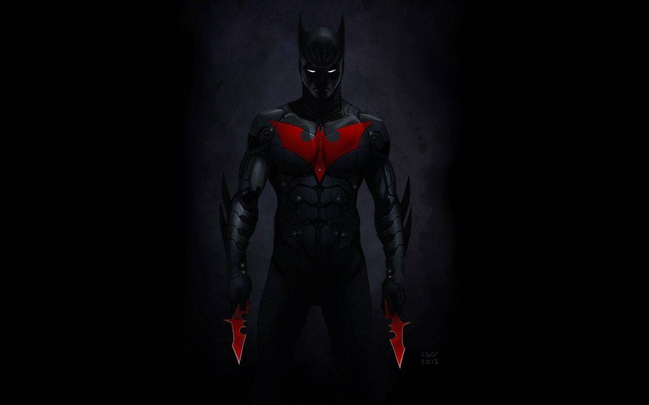 Batman Beyond Rises As A Warrior Of Justice Wallpaper