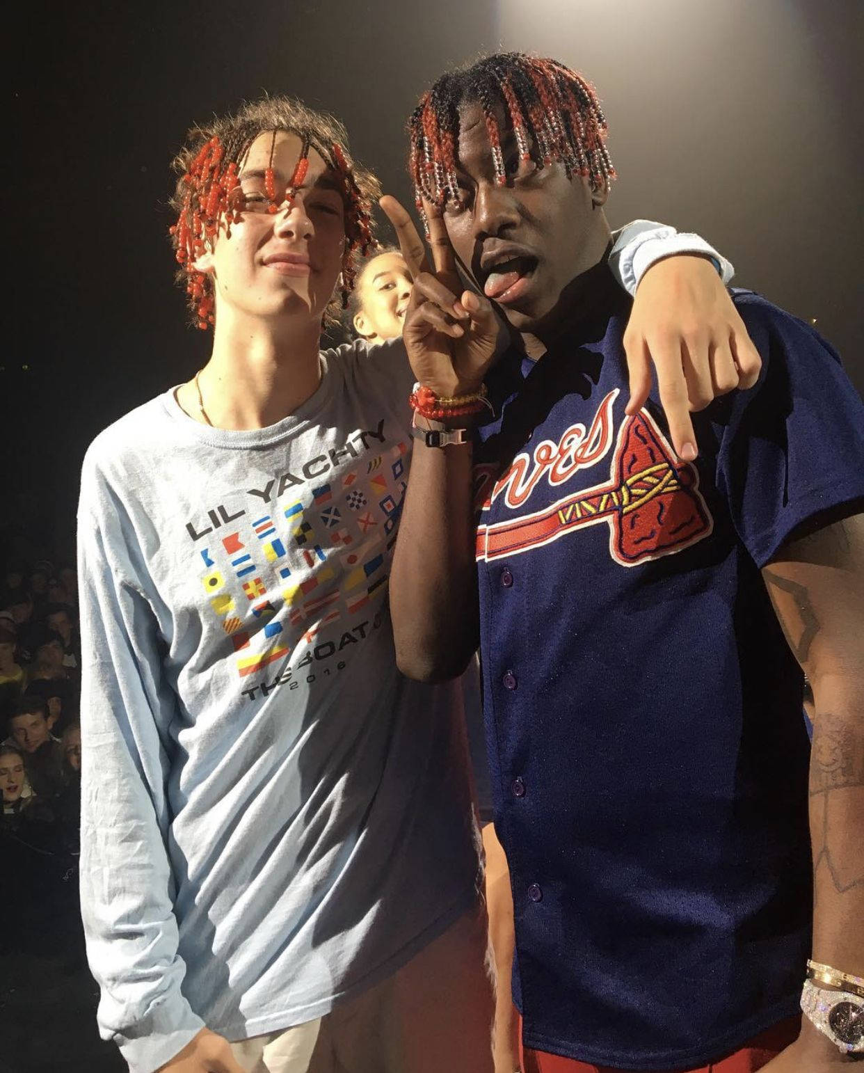 Baylen Levine And Rapper Lil Yachty Wallpaper