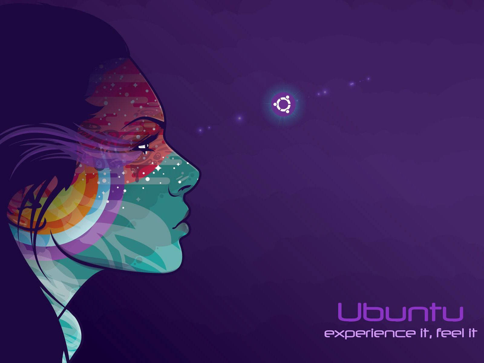 Beautiful Lady Ubuntu Art Wallpaper