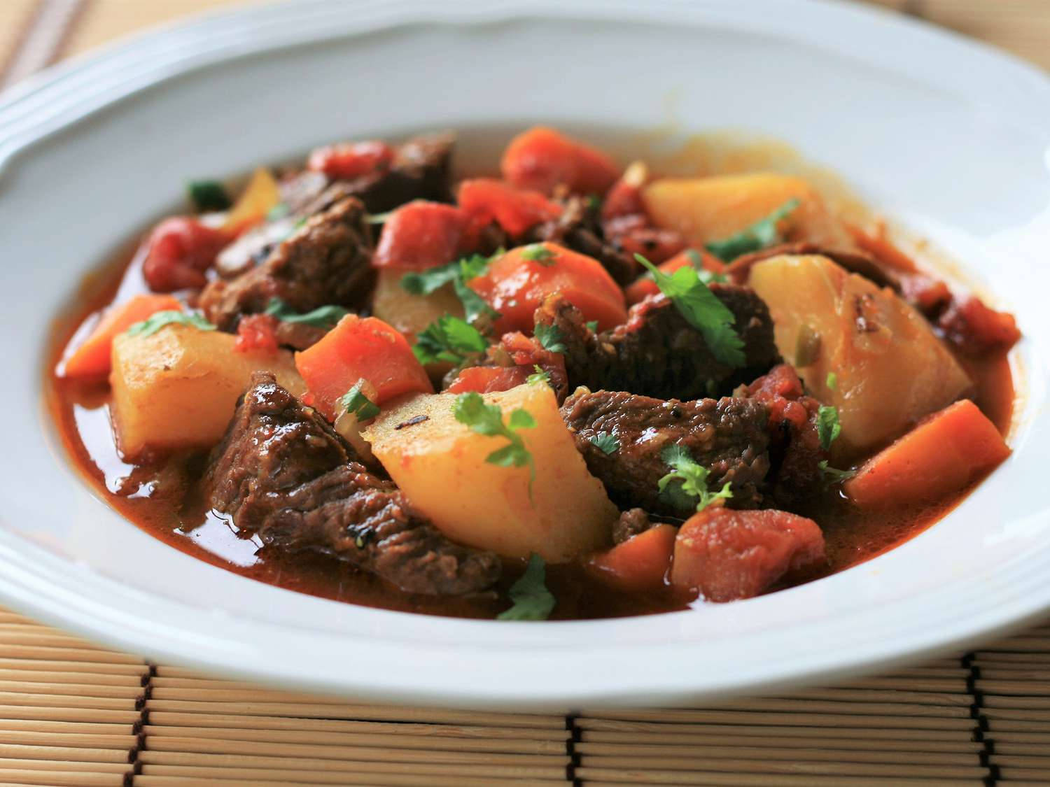 Beef Bourguignon Red Sauce Wallpaper