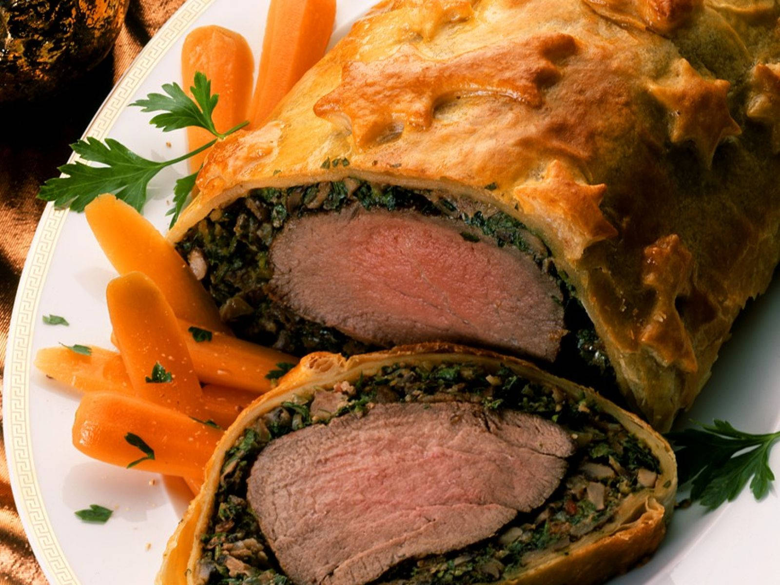 Beef Wellington Carrots Stars Wallpaper