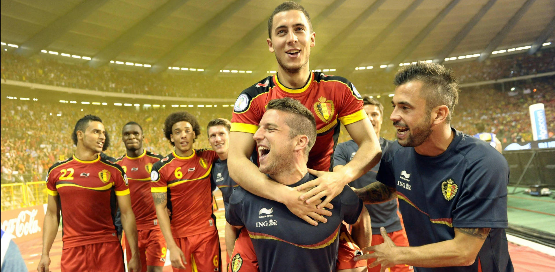 Belgium National Football Team Celebration Wallpaper