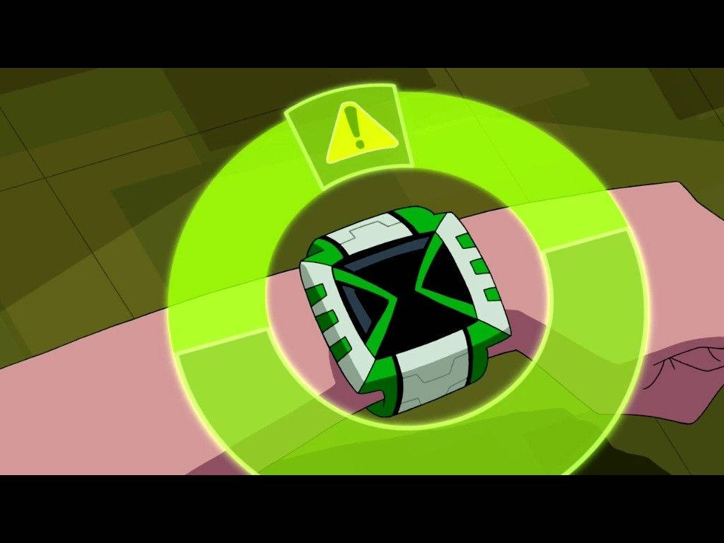 Ben 10 Omnitrix Caution Symbol Wallpaper