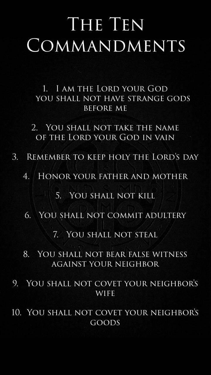 Biblical Ten Commandments Wallpaper