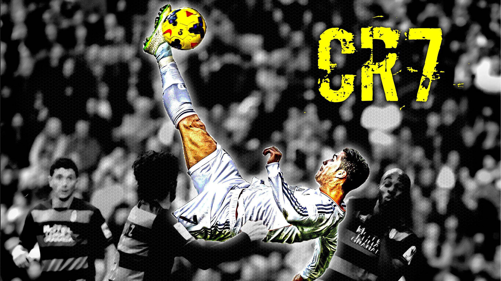 Bicycle Kick Yellow Cr7 3d Wallpaper